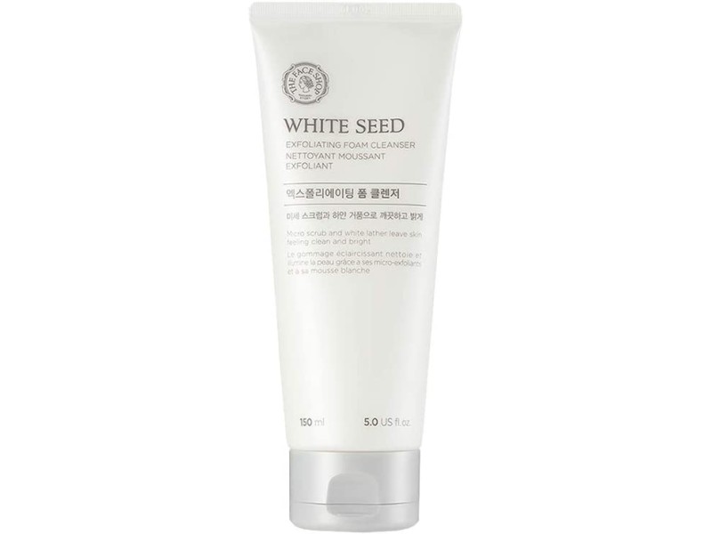 The face shop white seed exfoliating cleansing foam 150ml