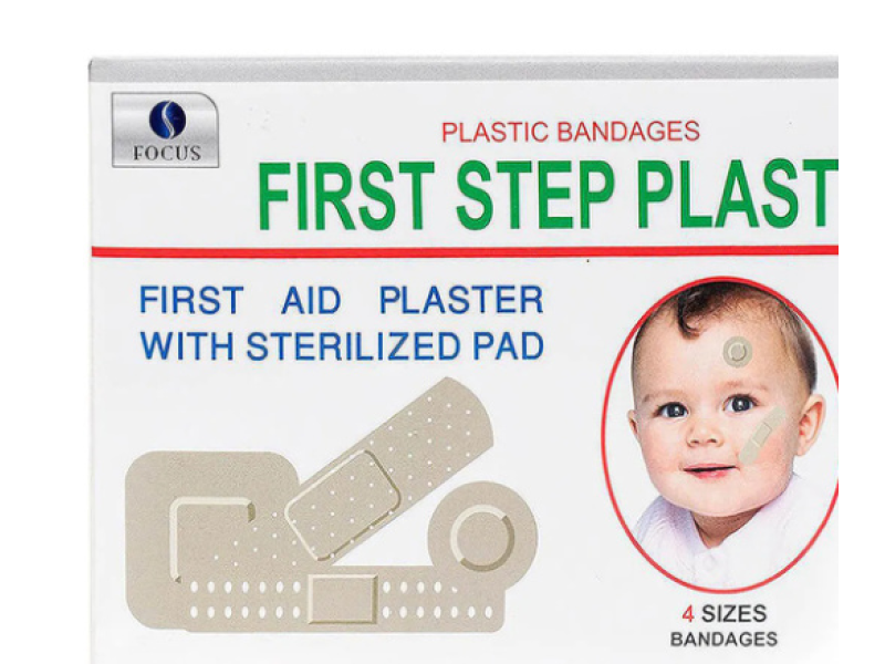 Focus first step plast wound patch 100 mix pieces 