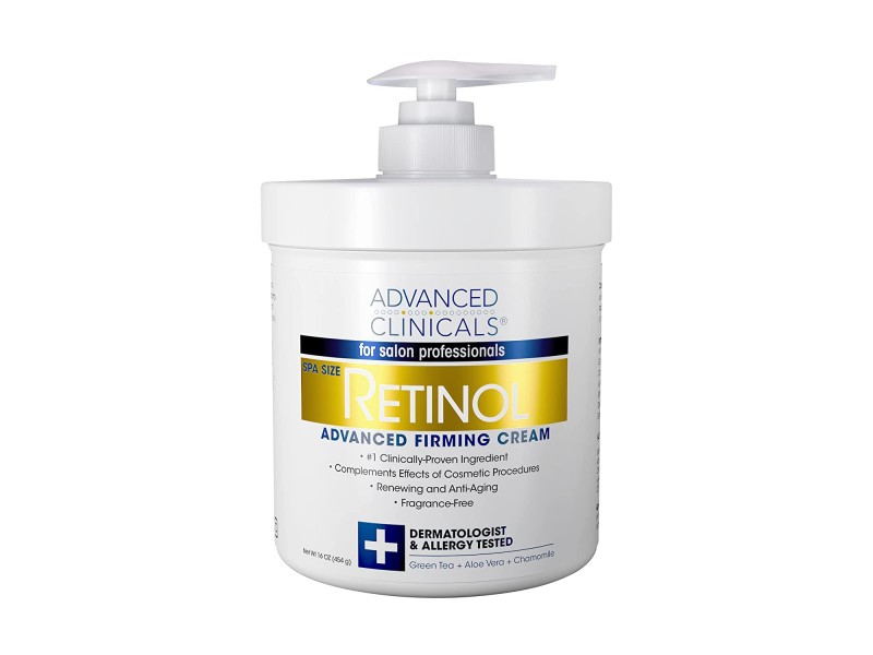 Retinol advanced clinicals cream face & body moisturizer 16 ounce 