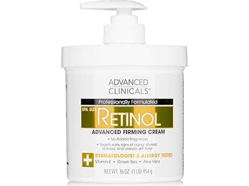 Retinol advanced clinicals cream face & body moisturizer 16 ounce 