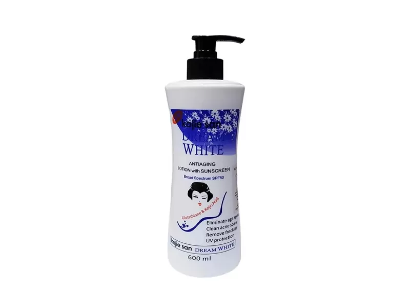 Kojiesan dream white body lotion with glutathione and kojic acid 600 ml 