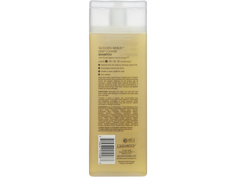 Giovanni golden wheat deep cleanse shampoo 250ml