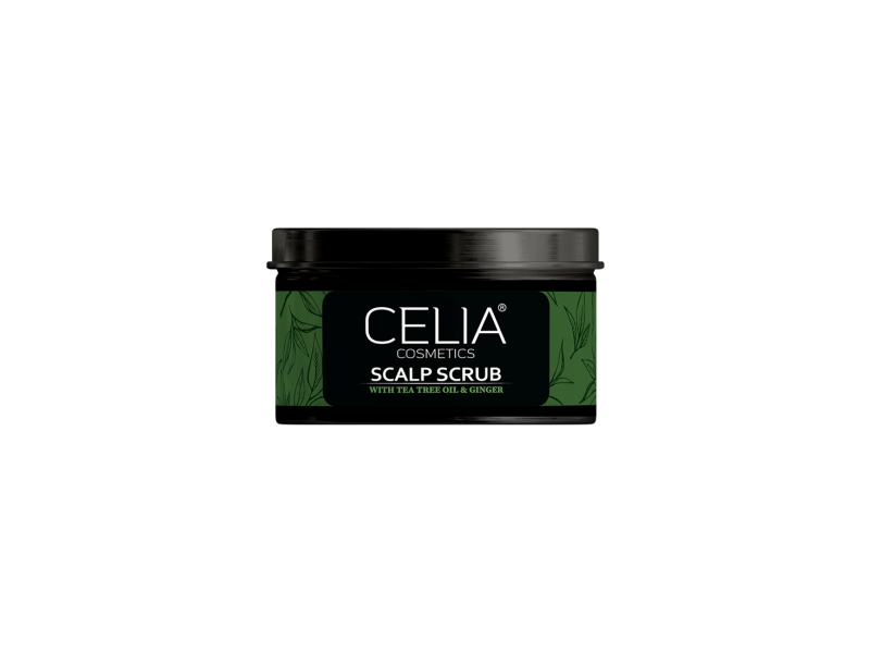 Celia scalp scrub with tea tree oil & ginger 300gm