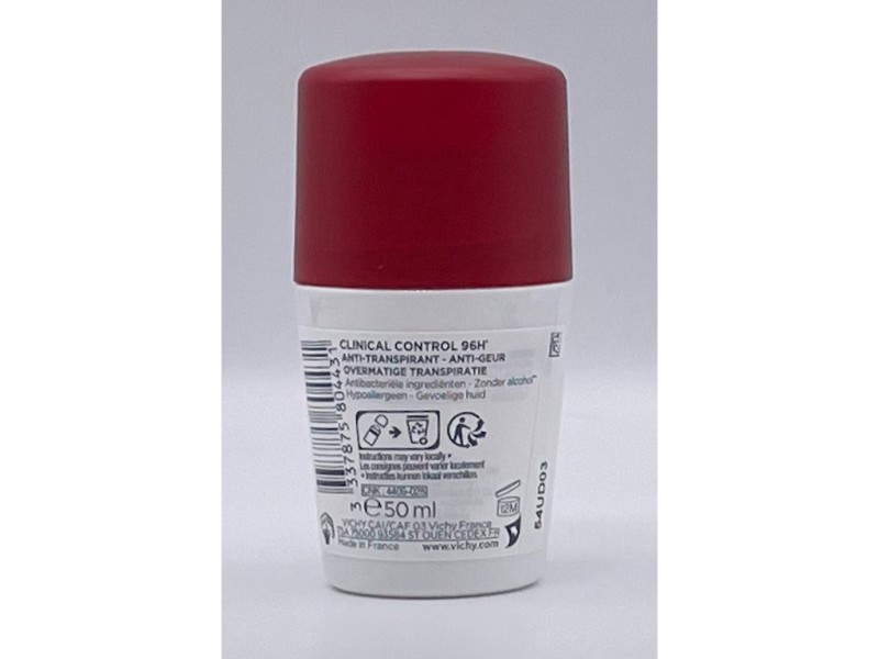 Vichy clinical control deodorant & antiperspirant 96 hour