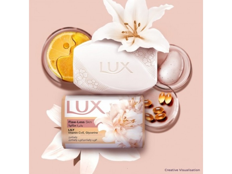 Lux soap bar lily flaw less 120gm (5+1)