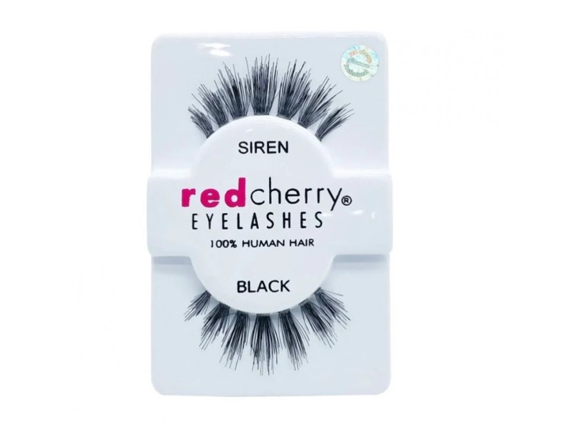 Red cherry eyelashes siren black