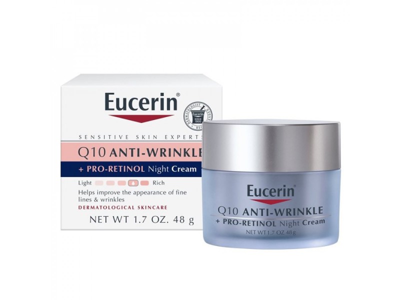 EUCERIN Q10 ANTI-WRINKLE FACE NIGHT CREME 48GM