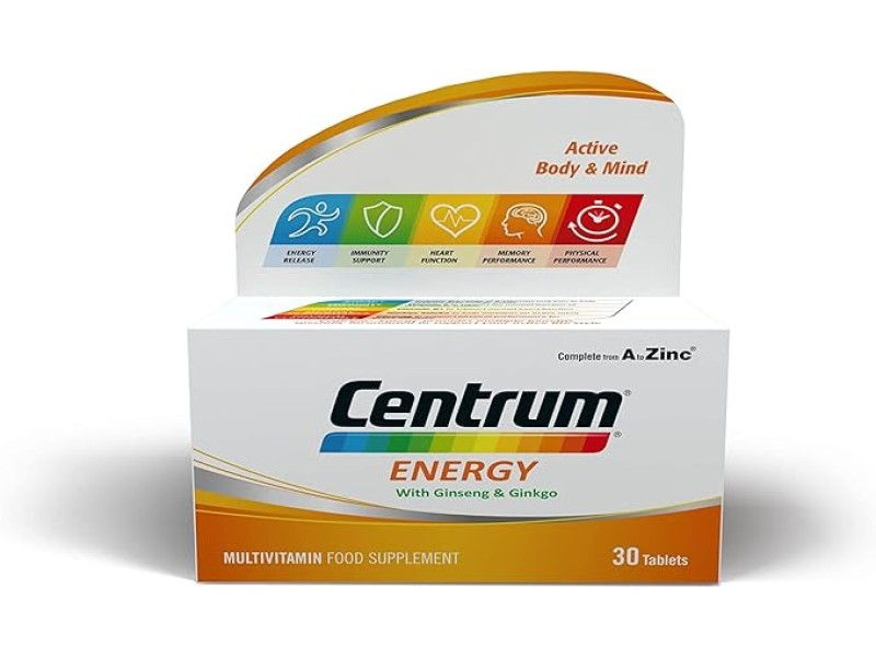 CENTRUM ENERGY WITH GINSENG&GINKGO 30TABLETS