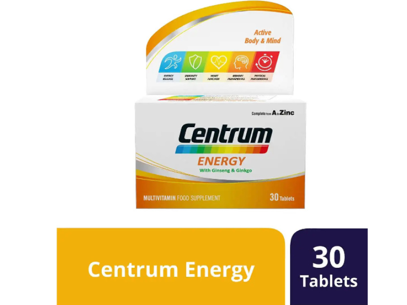 CENTRUM ENERGY WITH GINSENG&GINKGO 30TABLETS