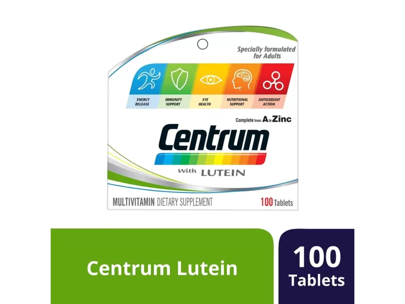 CENTRUM WITH LUTEIN 100 TABLETS