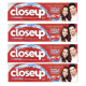 CLOSEUP TOOTHPASTE 75MLX4 RED HOT SPECIAL OFFER