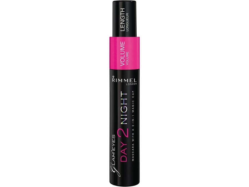 RIMMEL LONDON DAY 2 NIGHT WATERPROOF MASCARA BLACK 01