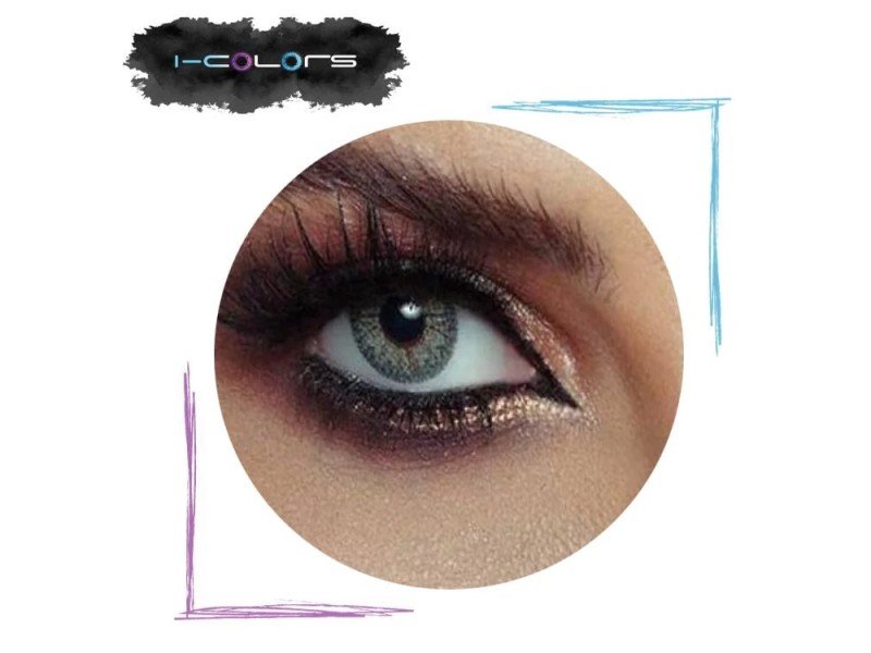 I-COLORS CONTACT LENSES GLITTERS GREEN (1905)