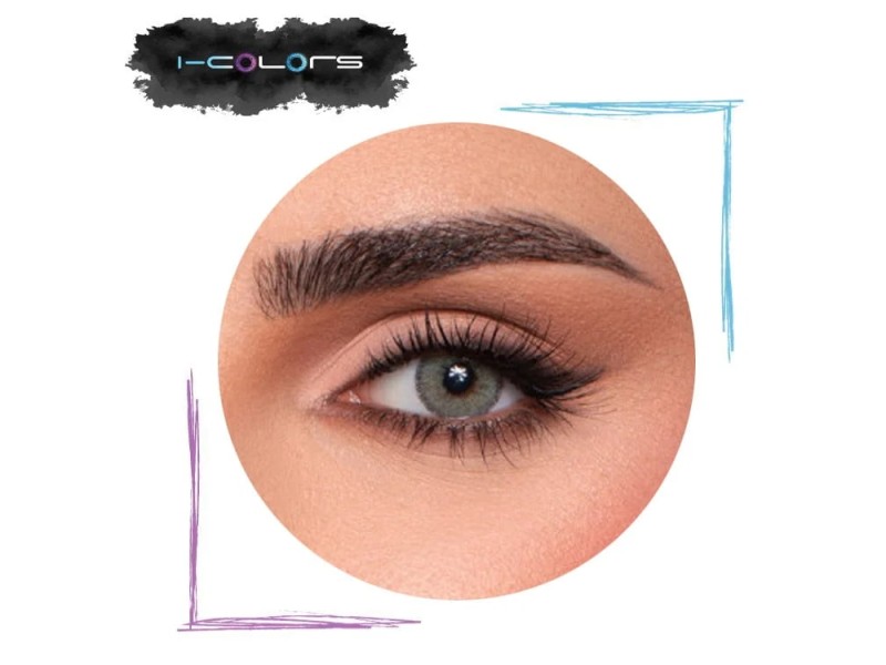 I-COLORS CONTACT LENSES GLITTERS AZURE (SDB310)
