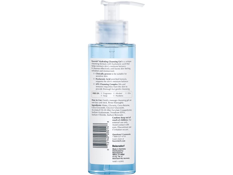 EUCERIN HYDRATING CLEANSING GEL 200ML