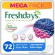 FRESHDAYS PANTYLINERS LONG PARFUME 72 PADS