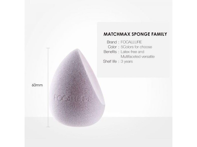 FOCALLURE MATCH MAX MAKEUP SPONGE 07 VELVET