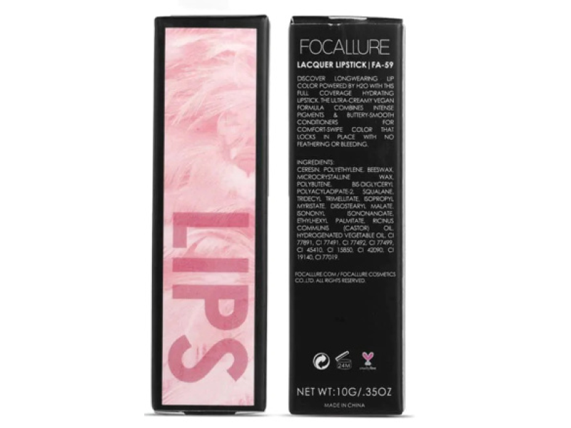 FOCALLURE LACQUER LIPSTICK 01 WARM CORAL