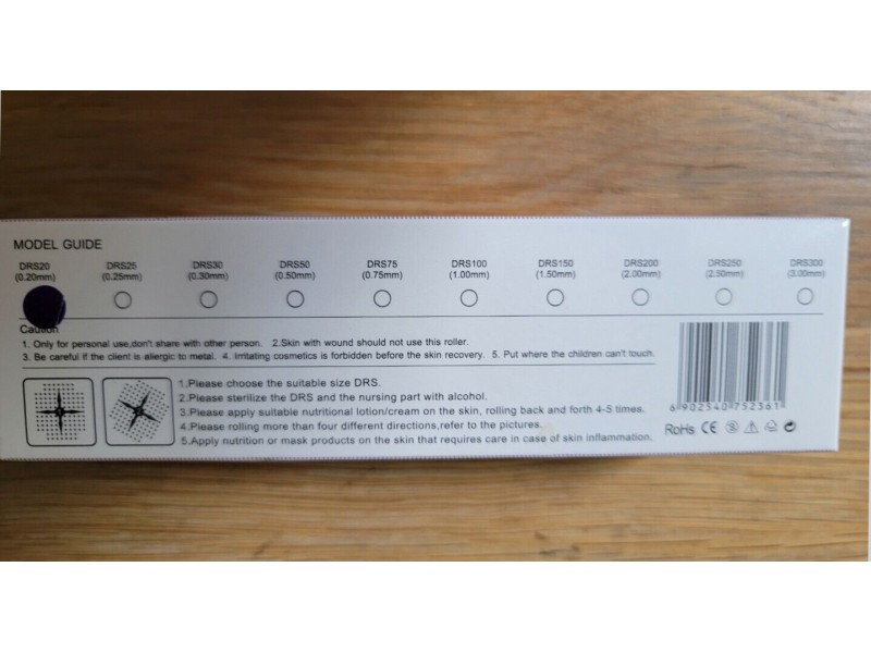 DERMA ROLLER DRS20 540 NEEEDLE