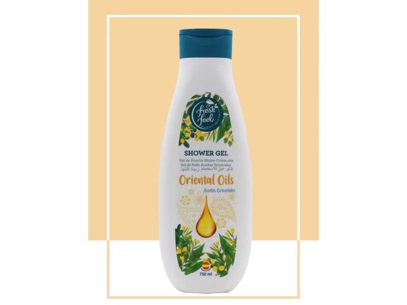 FRESH FEEL SHOWER GEL ORIENTAL OILS 750ML