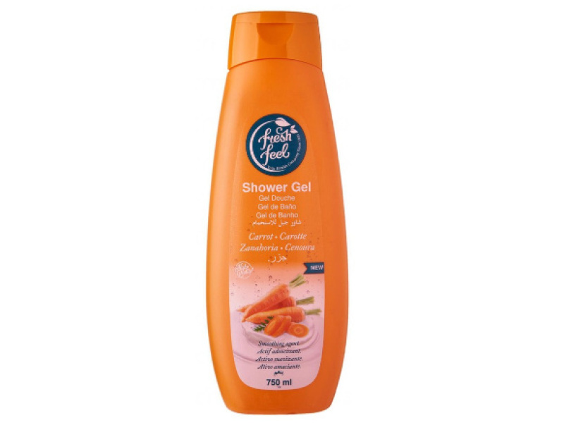 FRESH FEEL SHOWER GEL CARROT 750ML