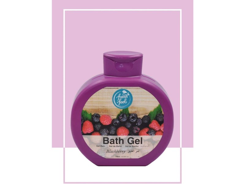 FRESH FEEL BATH GEL BLACKBERRY 750ML