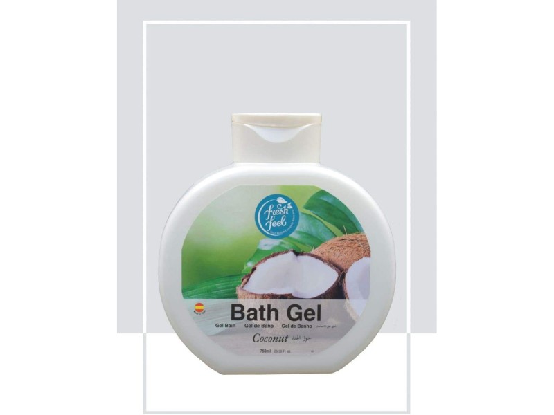 FRESH FEEL BATH GEL COCONUT 750ML