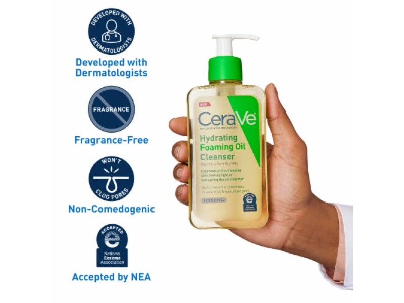 CERAVE HYDRATING FOAMING OIL CLEANSER 236ML DRYSKIN