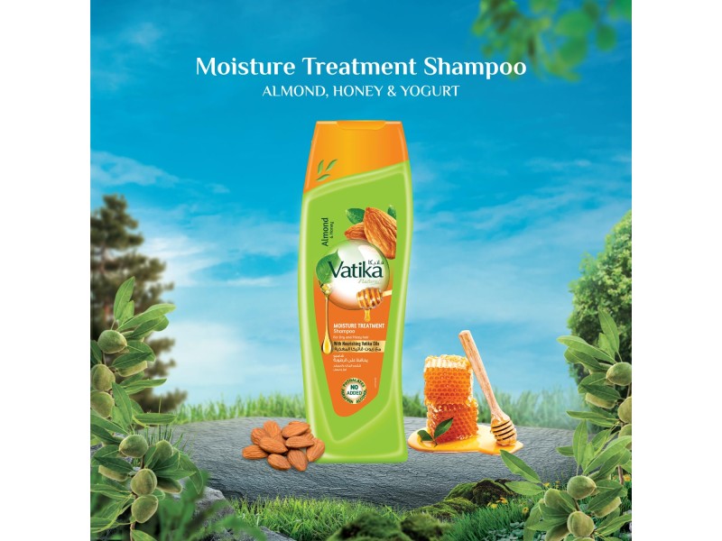 Vatika shampoo 400ml almond moisture 381g