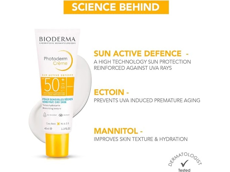 BIODERMA PHOTODERM CREAM SPF50+ SENSITIVE DRY SKIN 40ML