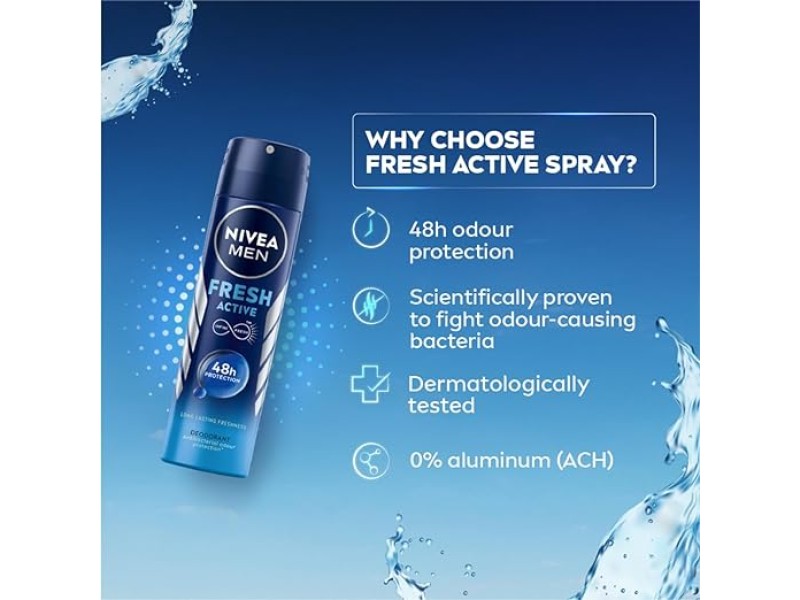 Nivea men fresh active deodorant 150ml