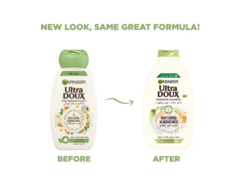 Garnier ultra doux almond milk hydrating shampoo 200ml