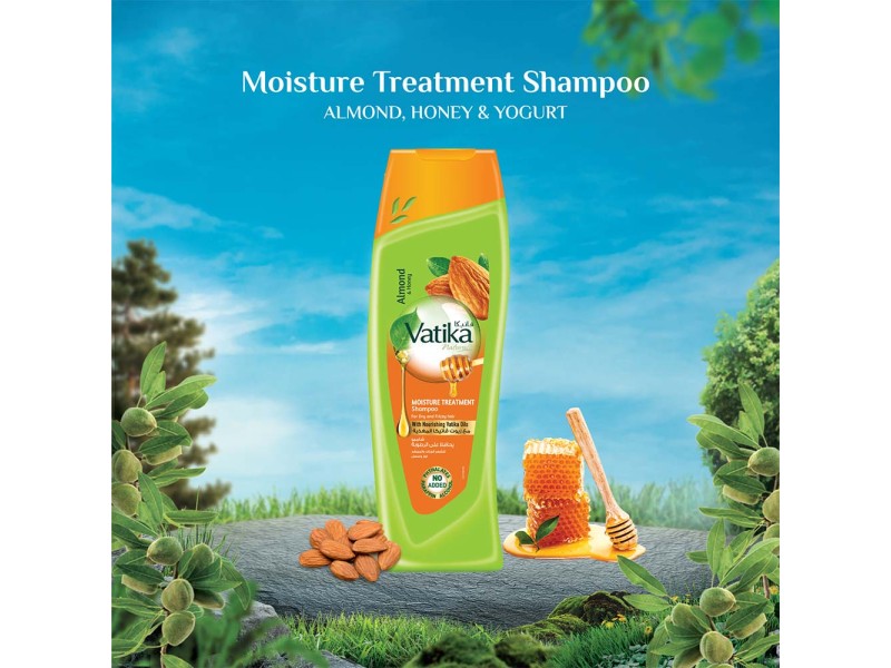 Vatika shampoo 200ml almond moisture