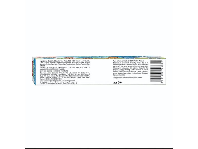 ANCHOR KIDS TOOTHPASTES 50GM BUBBLE GUM