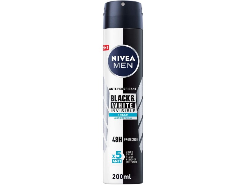Nivea deo spray men b/w invisible fresh 200 ml