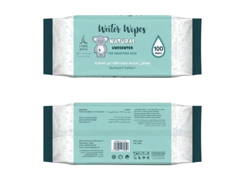WATER WIPES UNSCENTED 100 WIPES SENSITIVE SKIN