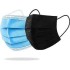 FACE MASKS 3 LAYERS (BLUE & BLACK) 50PCS