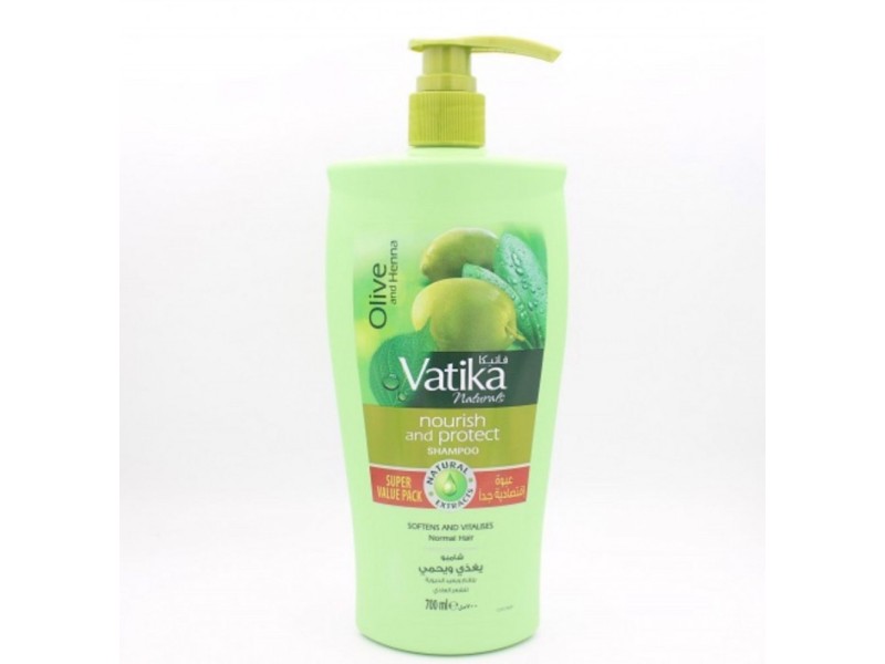 Vatika shampoo 700ml  olive henna  nourish protect
