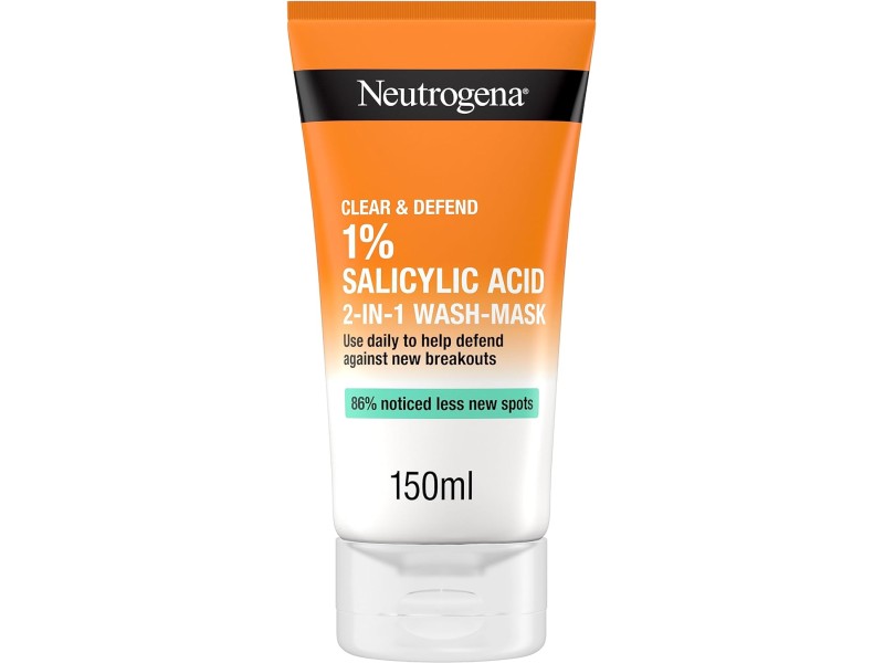 Neutrogena visibly clear 2-in-1 wash mask 150ml