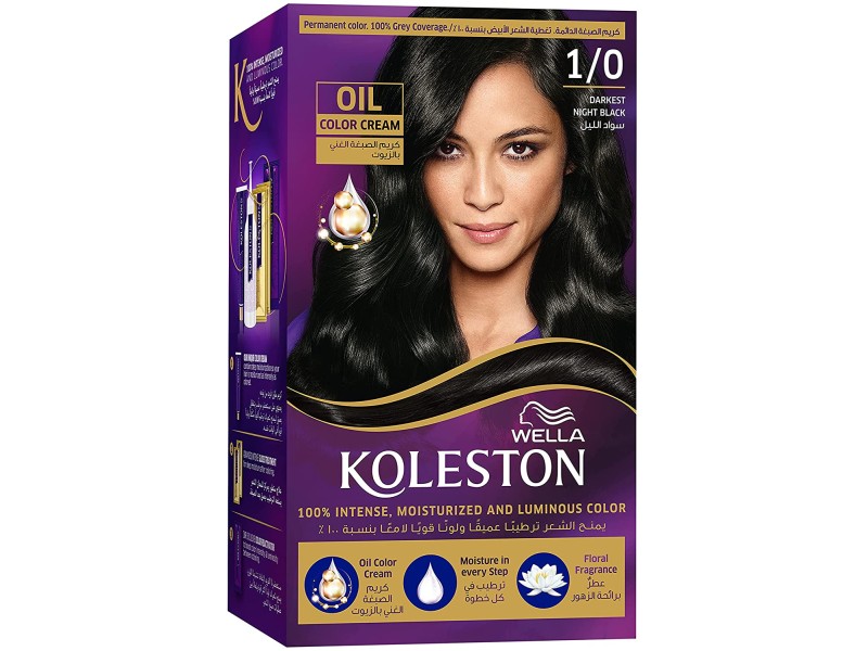 Koleston hair darkest night black kit 1/0