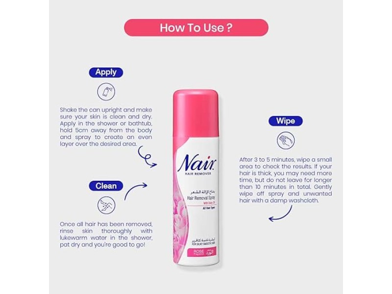 Nair hair removal spray rose 200ml