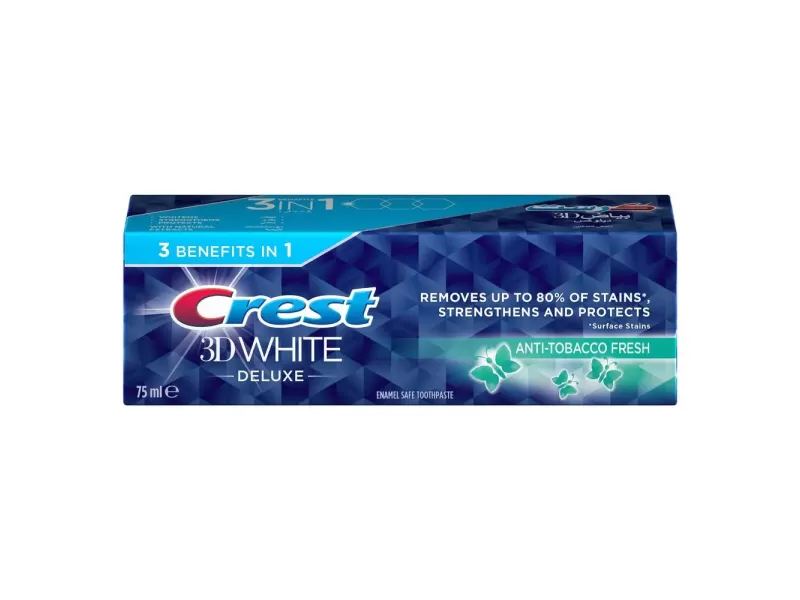 Crest 3d white deluxe anti-tobacco toothpaste75ml