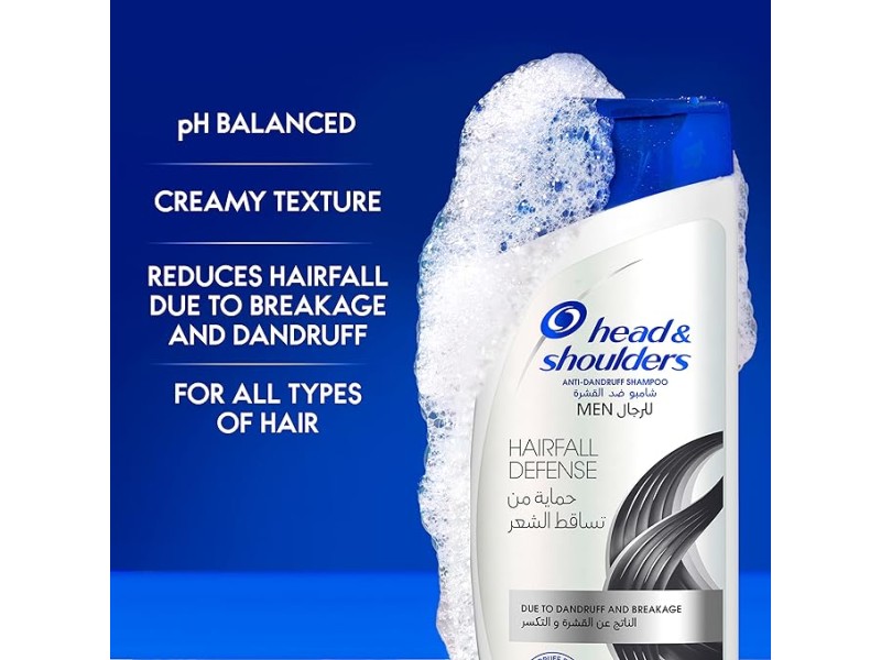 Head & shoulders shampoo men hairfall defense 190ml Head & shoulders shampoo men hairfall defense 190ml