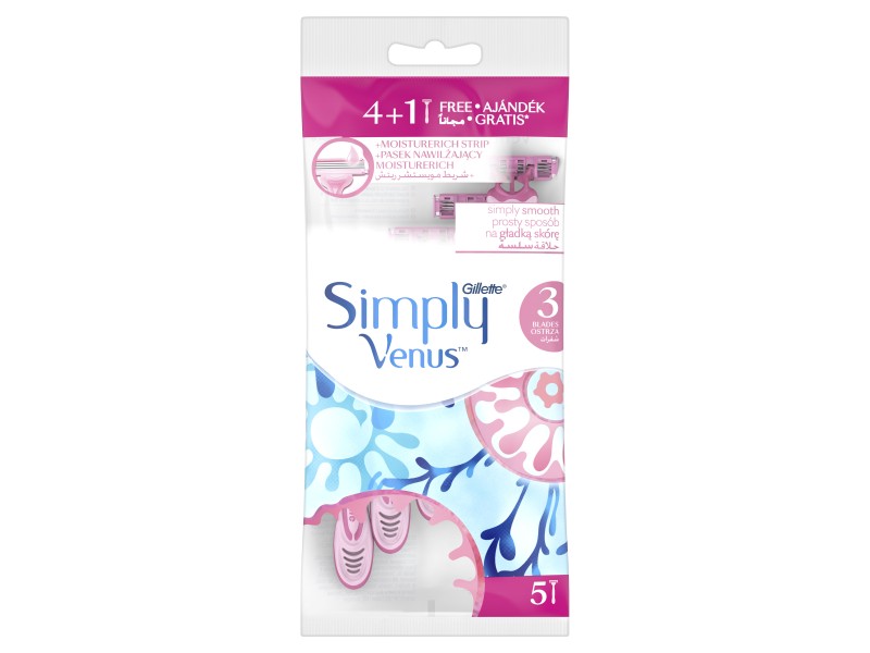 Gillette simply venus rose 4+1 razor Gillette simply venus rose 4+1 razor