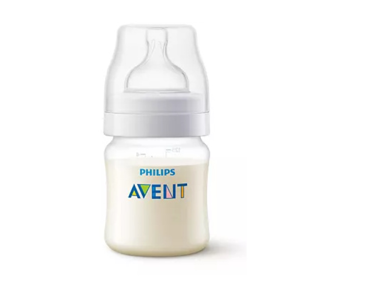 Avent plastic feeding bottle anti-colic+0m 125ml scf (560/61)(810/61)