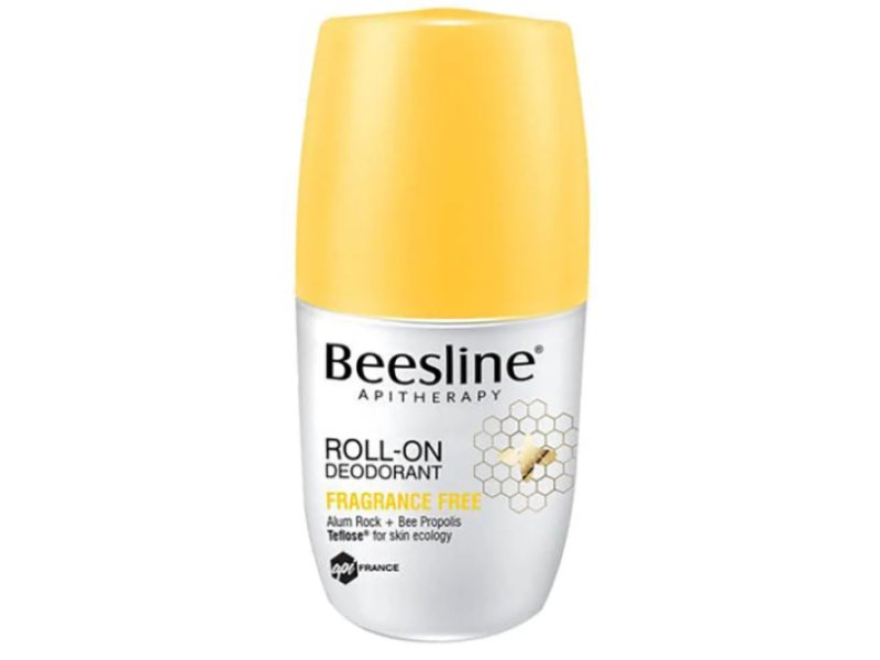 Beesline fragrance free roll-on deodorant 50ml