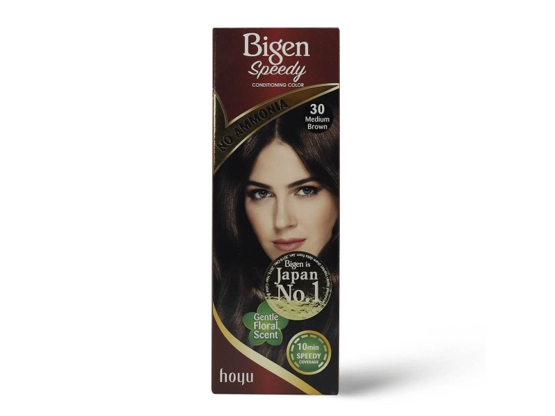 Bigen speedy no ammonia hair color no 30 medium brown(4368)