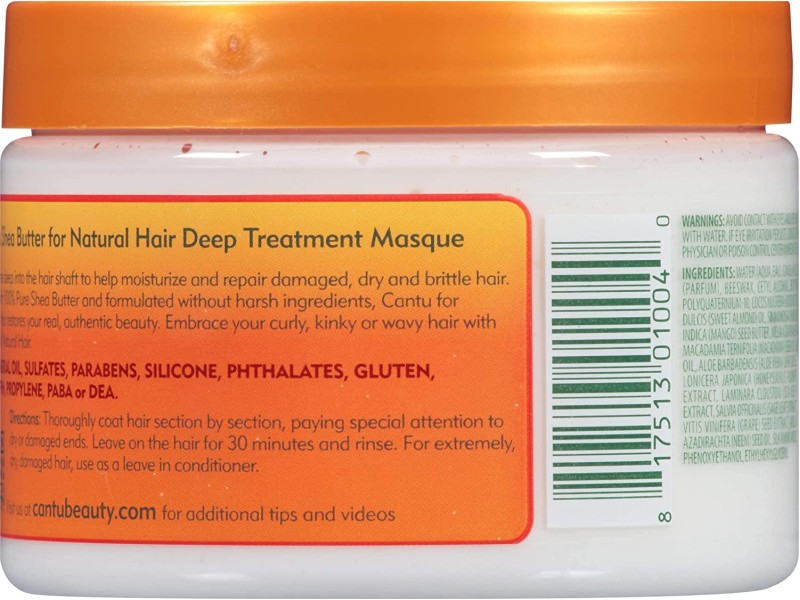 Cantu shea butter natural hair mask 340 g deep treatment damaged hair
