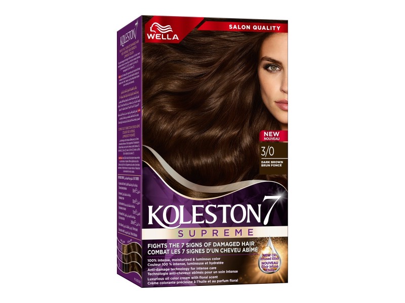 KOLESTON COLOR CREAM KIT 3/0 DARK BROWN