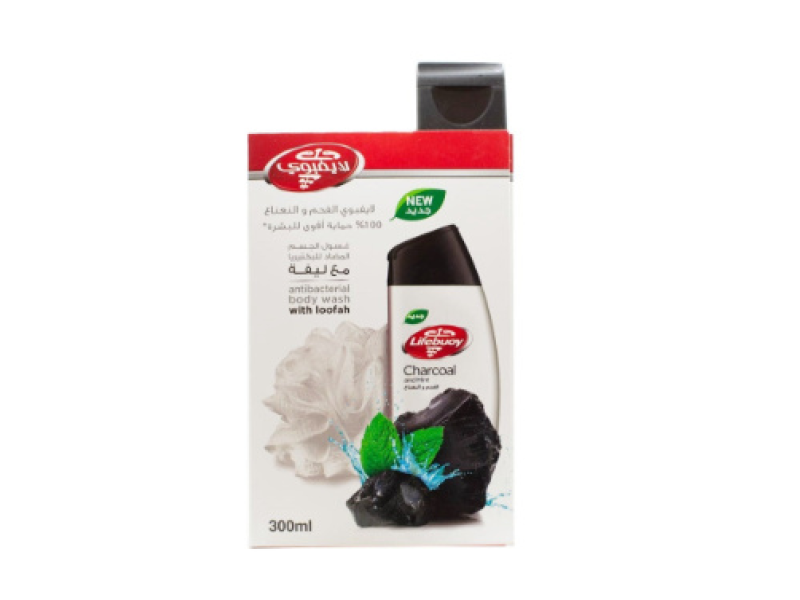 Lifebuoy shower gel 300 ml charcoal & mint with kit